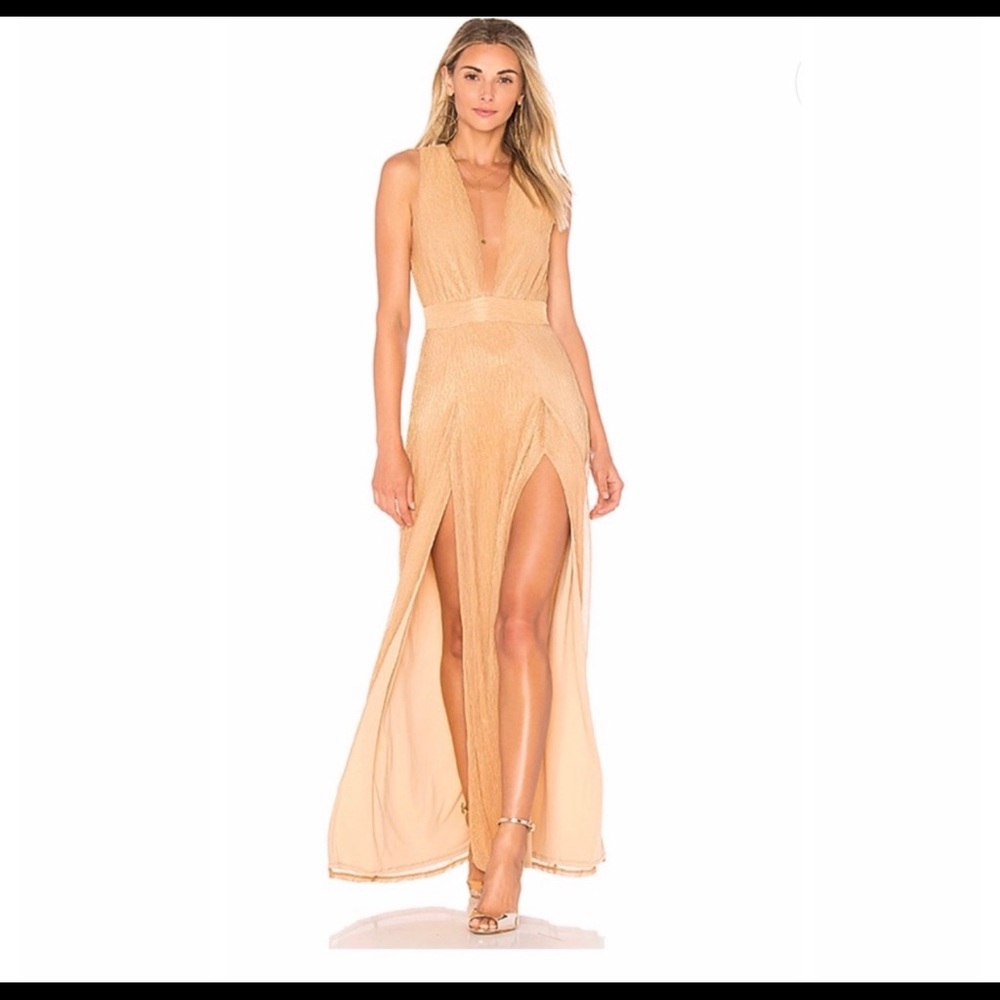 Lovers + Friends Naomi Dress in Rose Gold